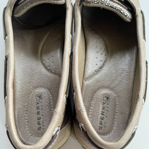 Sperry Women's Angelfish Metallic Slip-On Boat Shoe Size 8.5M Comfy - Picture 4 of 6